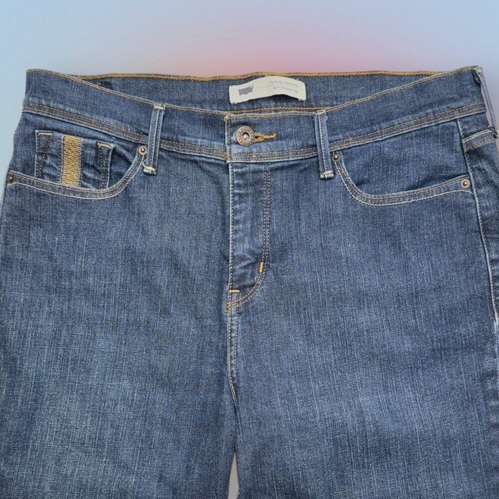 LEVI’S 512 Women’s 10 Short PERFECTLY SLIMMING STRAIGHT LEG Blue Jeans
